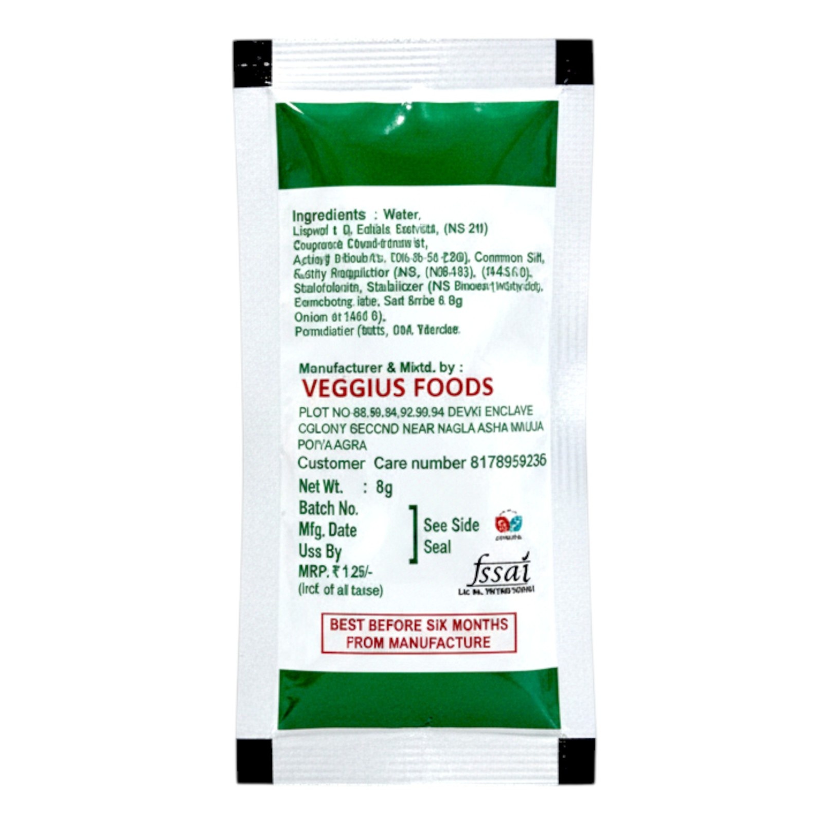 Dazzlia Fresh Tomato Ketchup (8 g.m) Sachet/Mat - Image 2