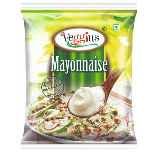 Veggius  Green Mayonnaise 1kg Pouch | Eggless Mayonnaise