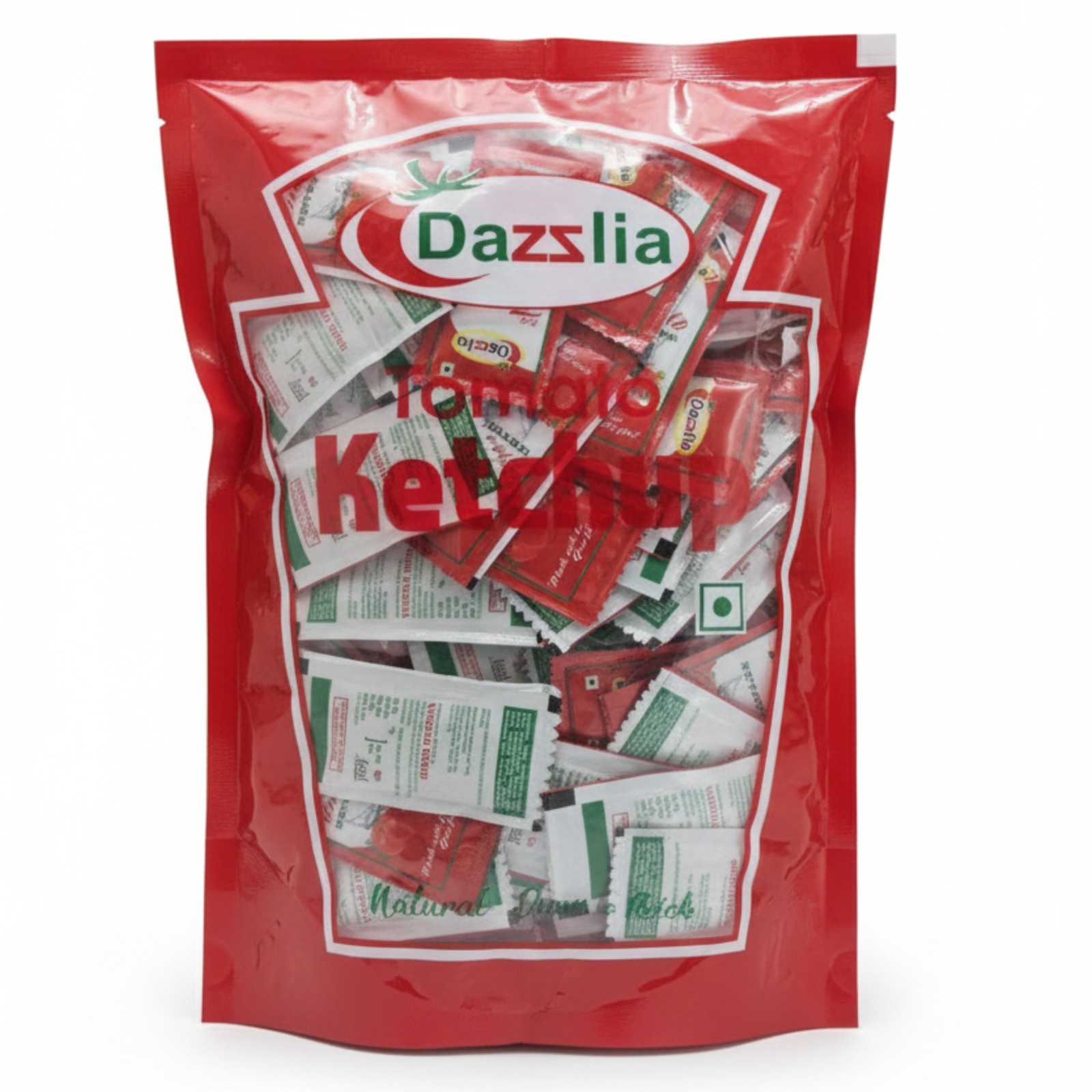 Dazzlia Fresh Tomato Ketchup (8 g.m) Sachet/Mat - Image 3
